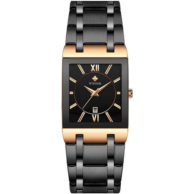 Simple Watches GSCW1eQ09 Stainless Steel Square Dress Quartz