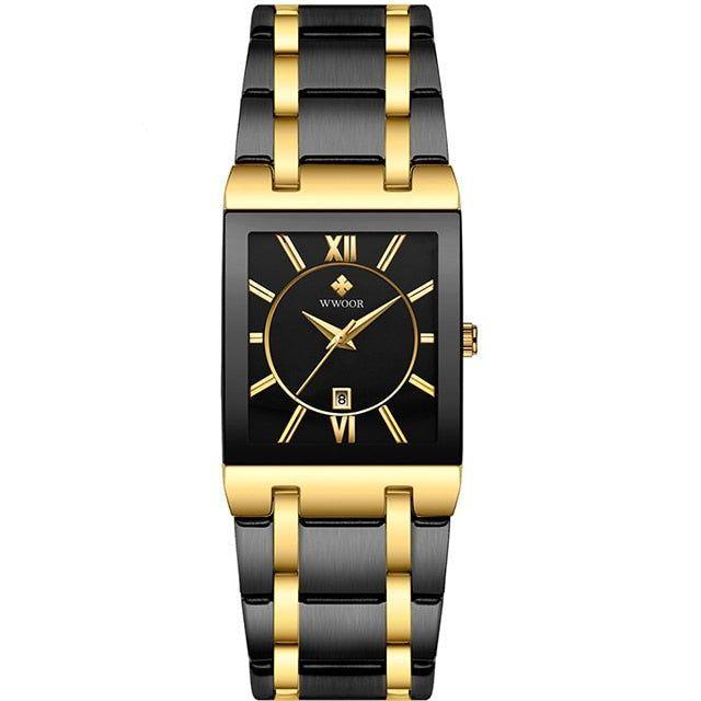 Simple Watches GSCW1eQ09 Stainless Steel Square Dress Quartz