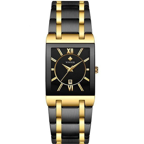 Simple Watches GSCW1eQ09 Stainless Steel Square Dress Quartz