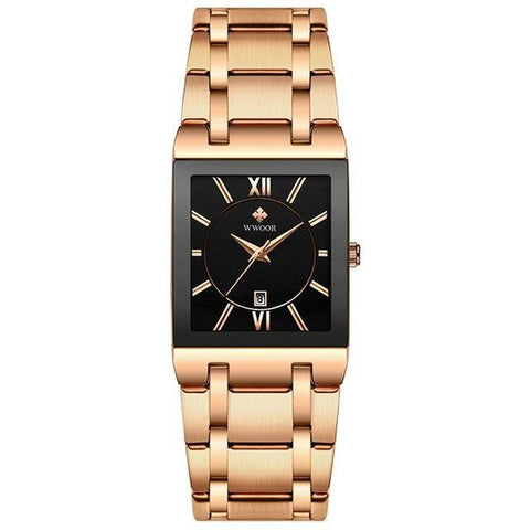 Simple Watches GSCW1eQ09 Stainless Steel Square Dress Quartz