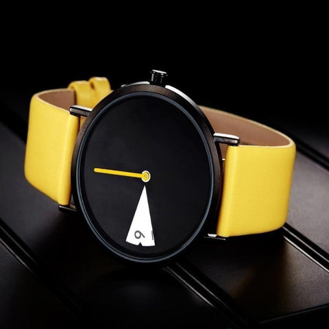 Simple Watches Leather Quartz Wristwatches #K0090