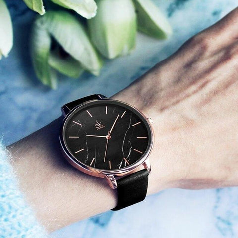 Simple Watches Marble Leather Quartz #K0137