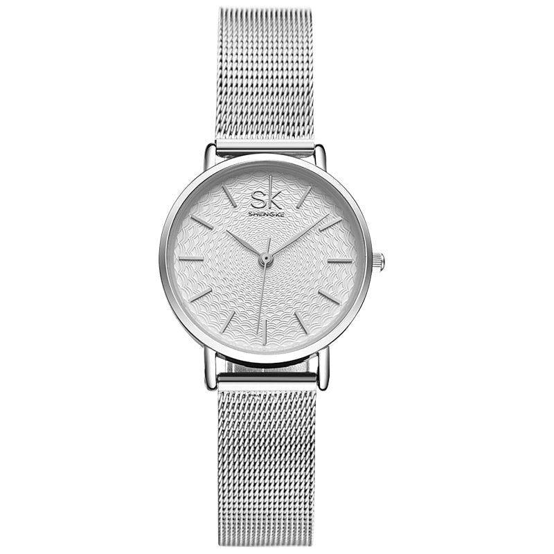 Simple Watches Mesh Stainless Steel Casual Wristwatches #K0006