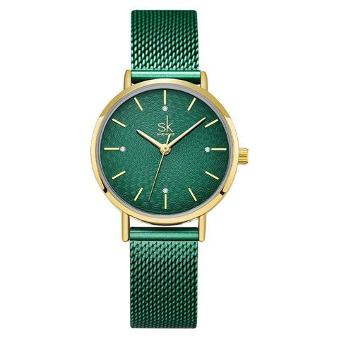 Simple Watches Mesh Stainless Steel Casual Wristwatches #K0006