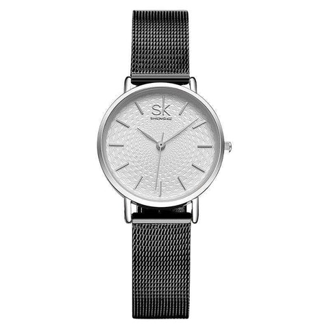 Simple Watches Mesh Stainless Steel Casual Wristwatches #K0006