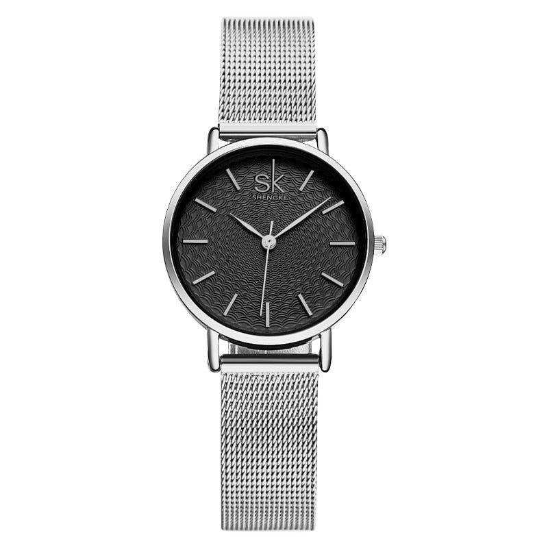 Simple Watches Mesh Stainless Steel Casual Wristwatches #K0006