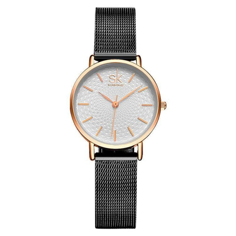 Simple Watches Mesh Stainless Steel Casual Wristwatches #K0006