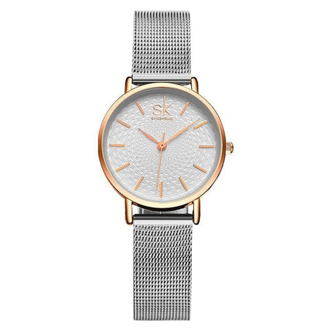 Simple Watches Mesh Stainless Steel Casual Wristwatches #K0006