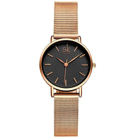 Simple Watches Mesh Stainless Steel Casual Wristwatches #K0006