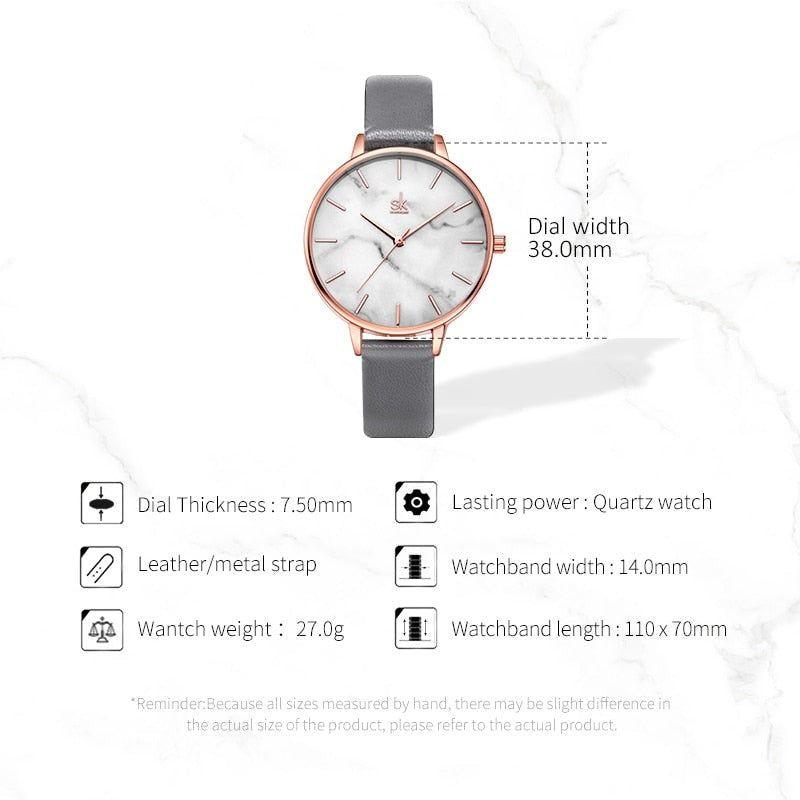 Simple Watches Quartz Marble Pattern #K0137