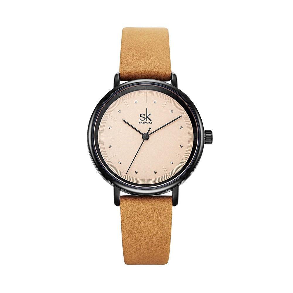 Simple Watches Retro Leather Wristwatches #K8005