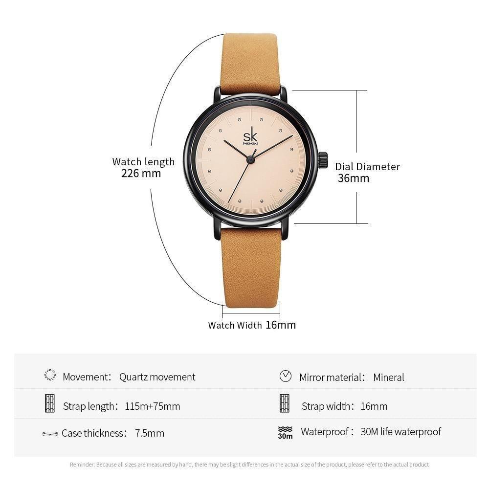 Simple Watches Retro Leather Wristwatches #K8005