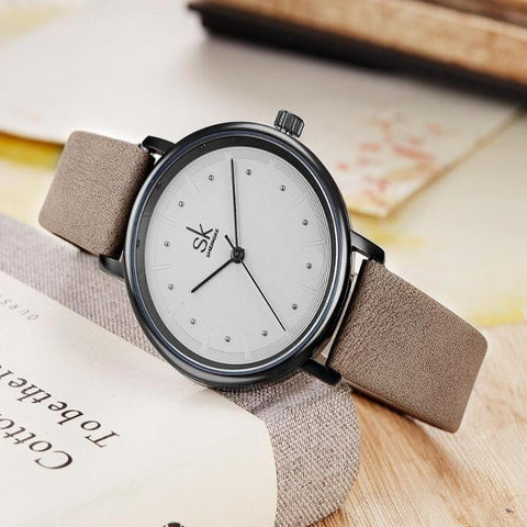 Simple Watches Retro Leather Wristwatches #K8005