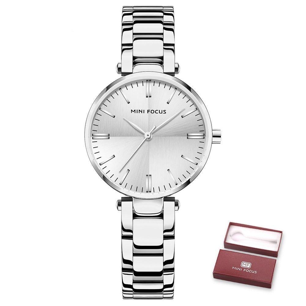 Watches Waterproof Stainless Steel Quartz Ladys Watch Ladies Wristwatches