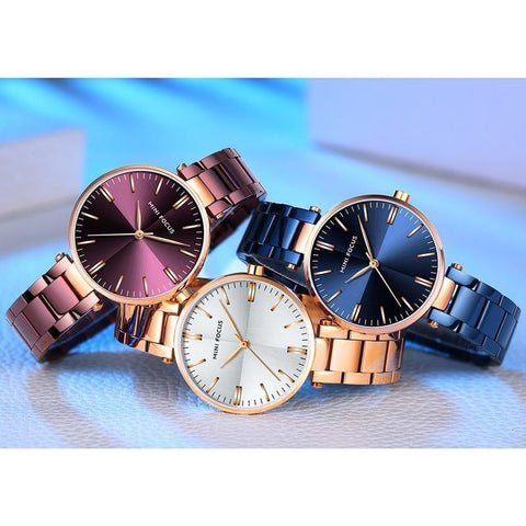 Watches Waterproof Stainless Steel Quartz Ladys Watch Ladies Wristwatches