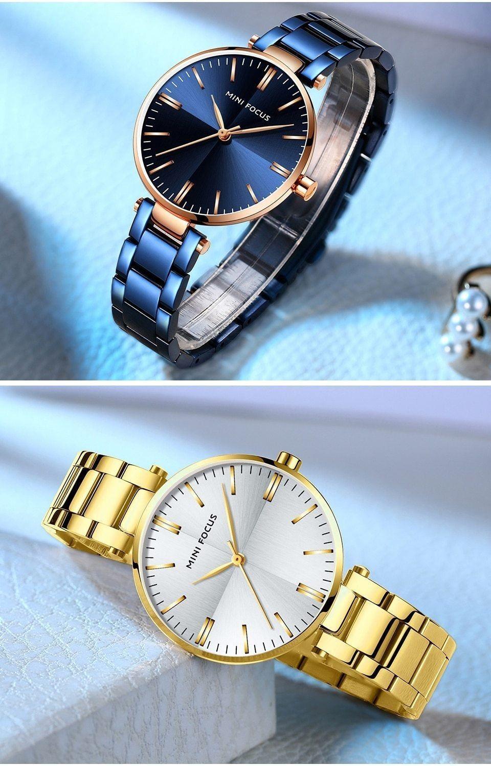 Watches Waterproof Stainless Steel Quartz Ladys Watch Ladies Wristwatches