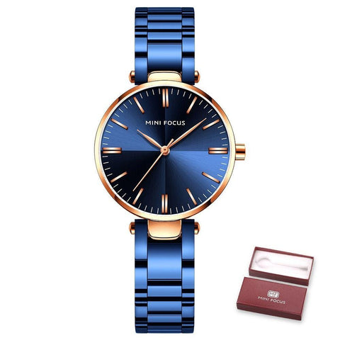 Watches Waterproof Stainless Steel Quartz Ladys Watch Ladies Wristwatches