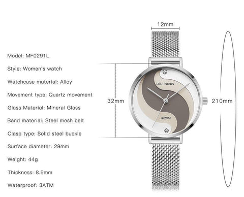 Watches Waterproof Top Casual Ladies Watch Quartz Stainless Steel TM0202