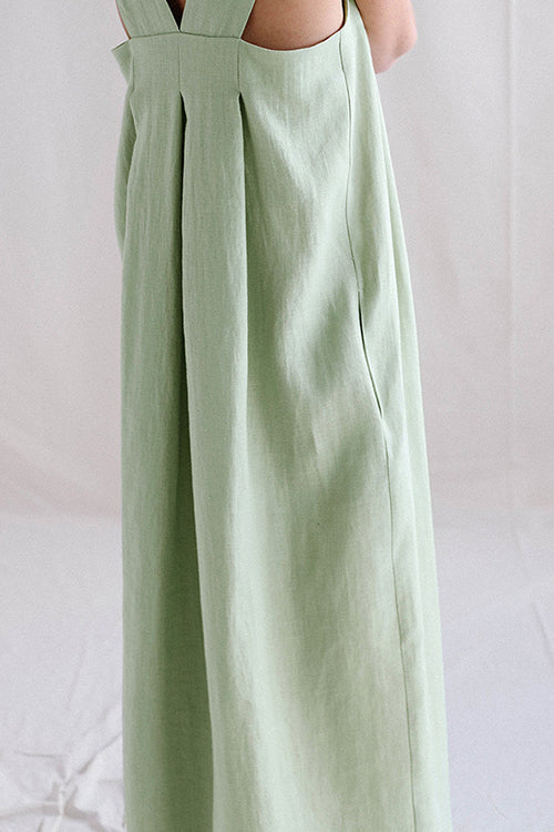 Square Neck Sleeveless Maxi Dress