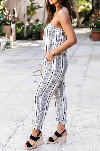 Statement Style Stripe Jumpsuit