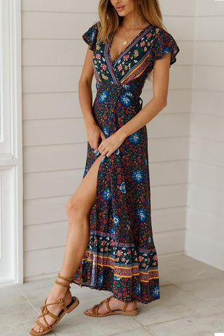 Bohemian Floral Maxi Dress