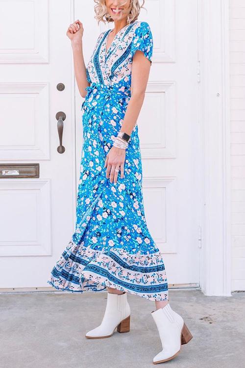 Bohemian Floral Maxi Dress