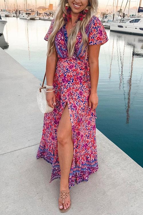 Bohemian Floral Maxi Dress