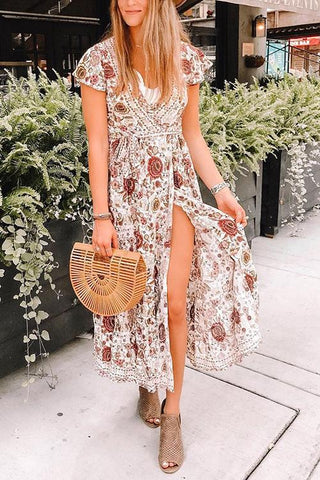 Bohemian Floral Maxi Dress