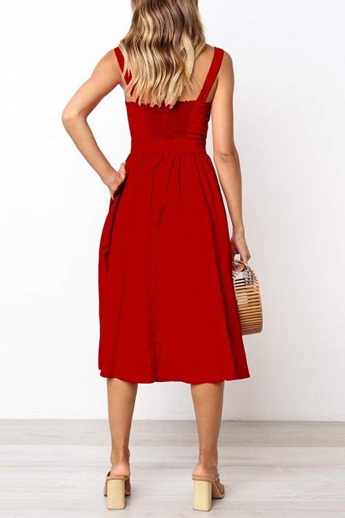 Square Neck Slip Maxi Dress