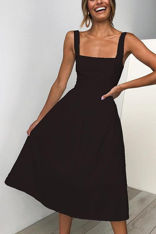 Square Neck Slip Maxi Dress