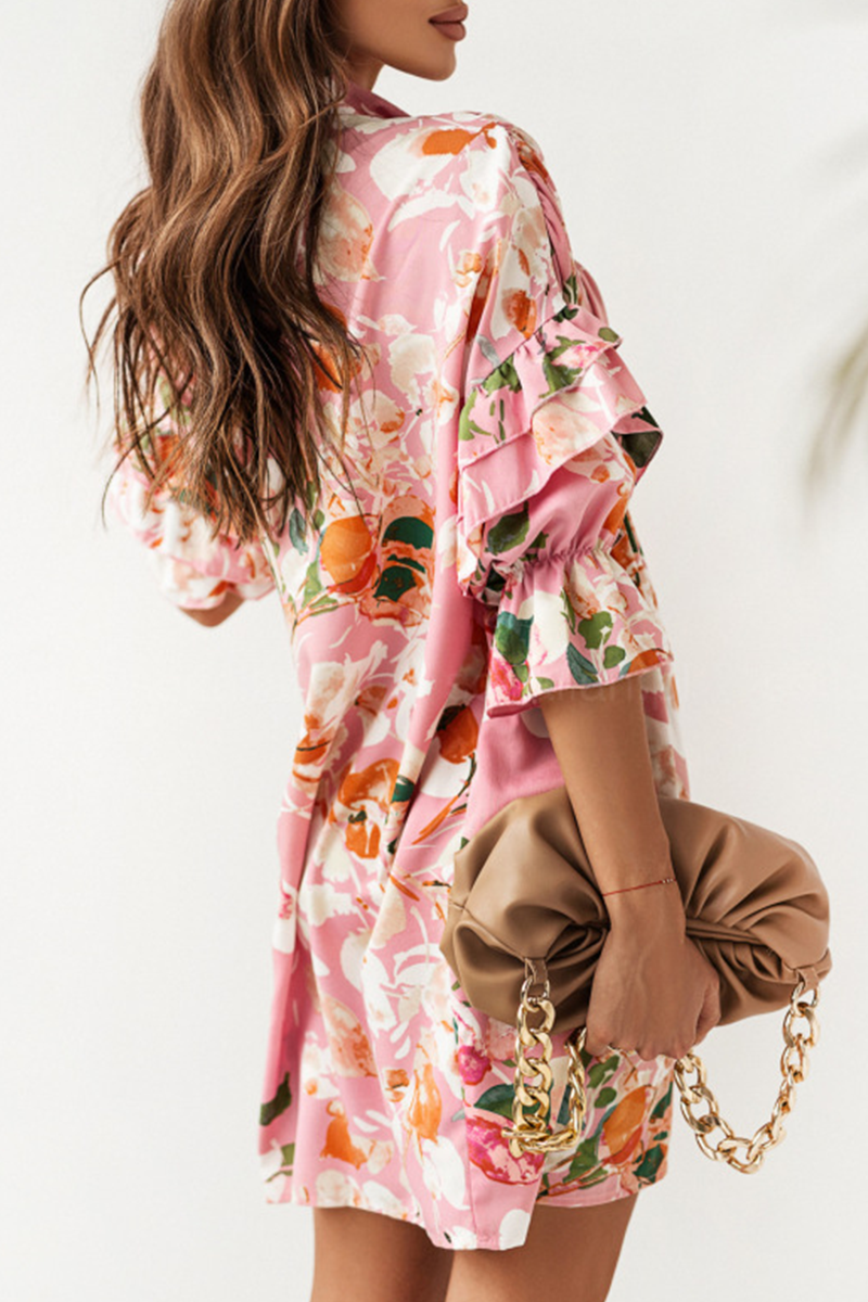 Something Sweet Floral Shirt Dress