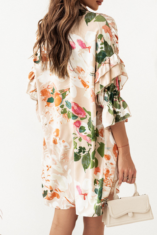 Something Sweet Floral Shirt Dress