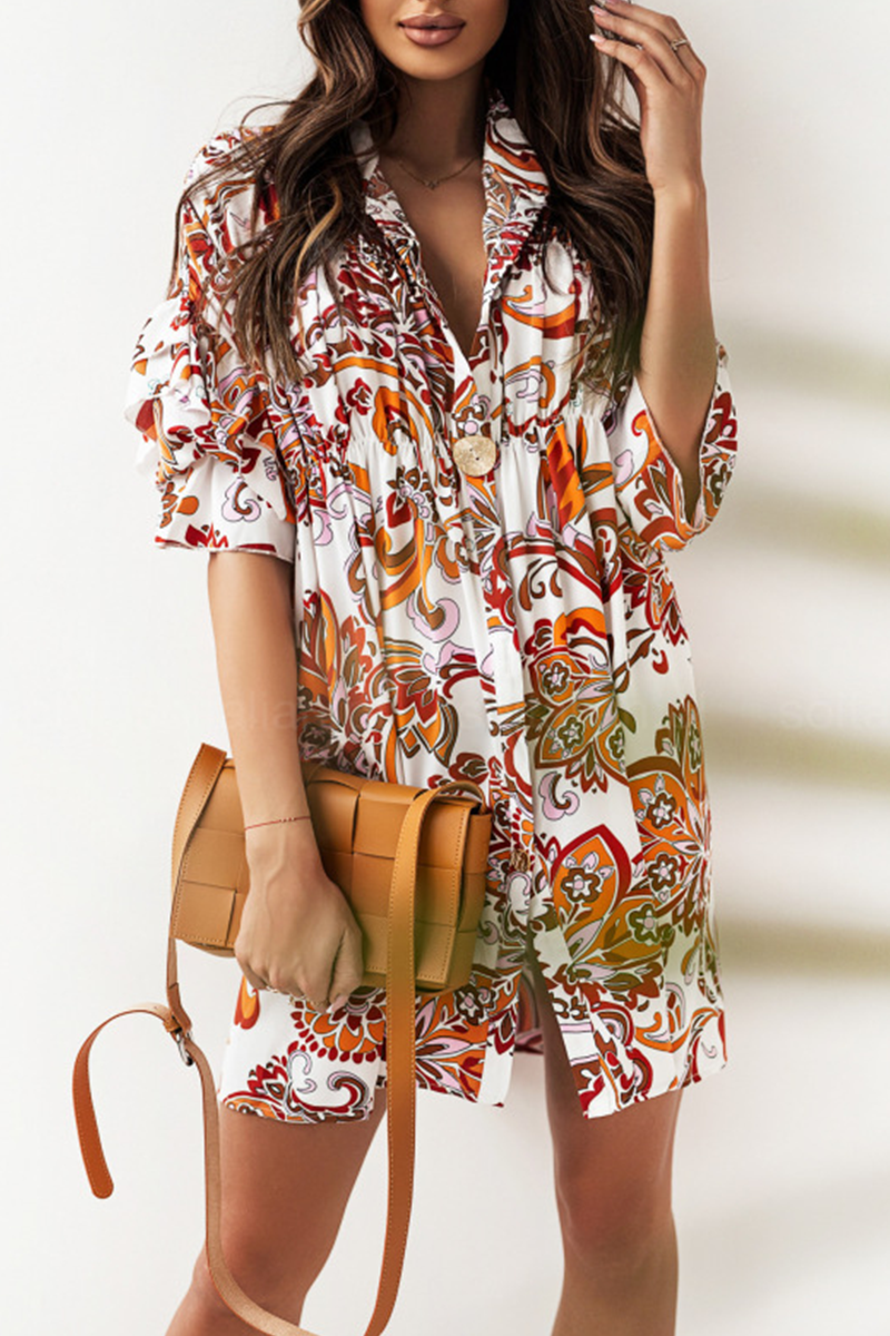 Something Sweet Floral Shirt Dress