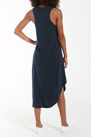 I THINK NOT V Neck Tank Midi Dress