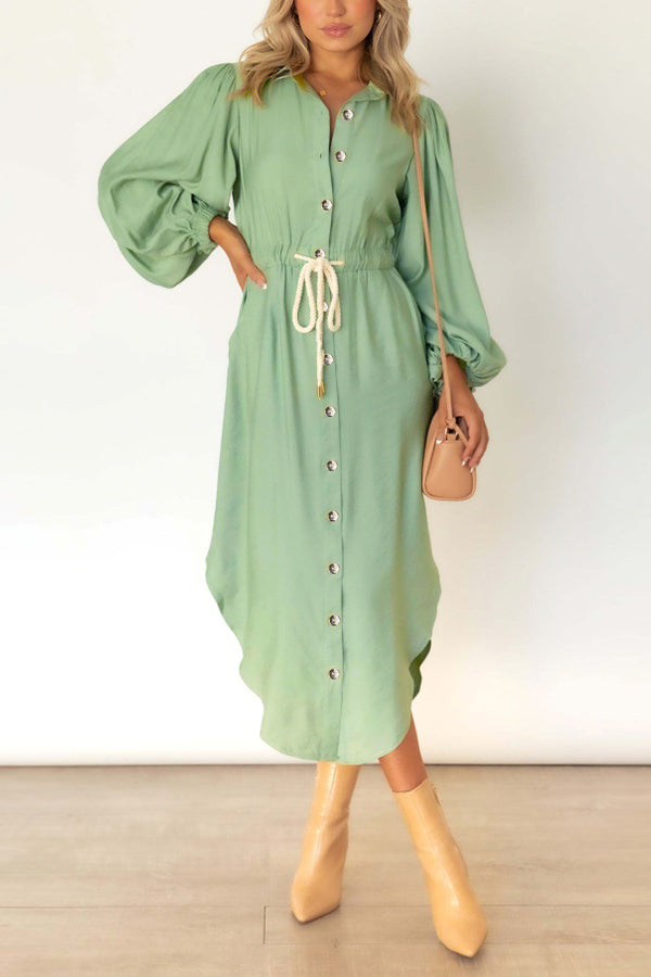 Week Button Down Shirt Dress