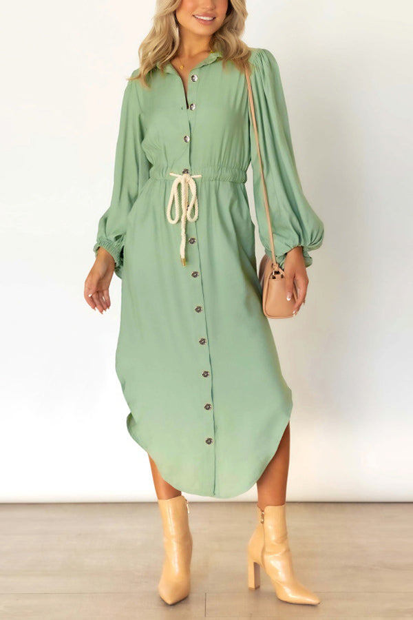 Week Button Down Shirt Dress