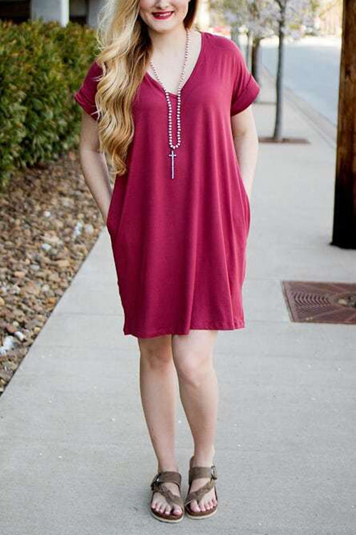 Enjoy The Days Together T-Shirt Dress